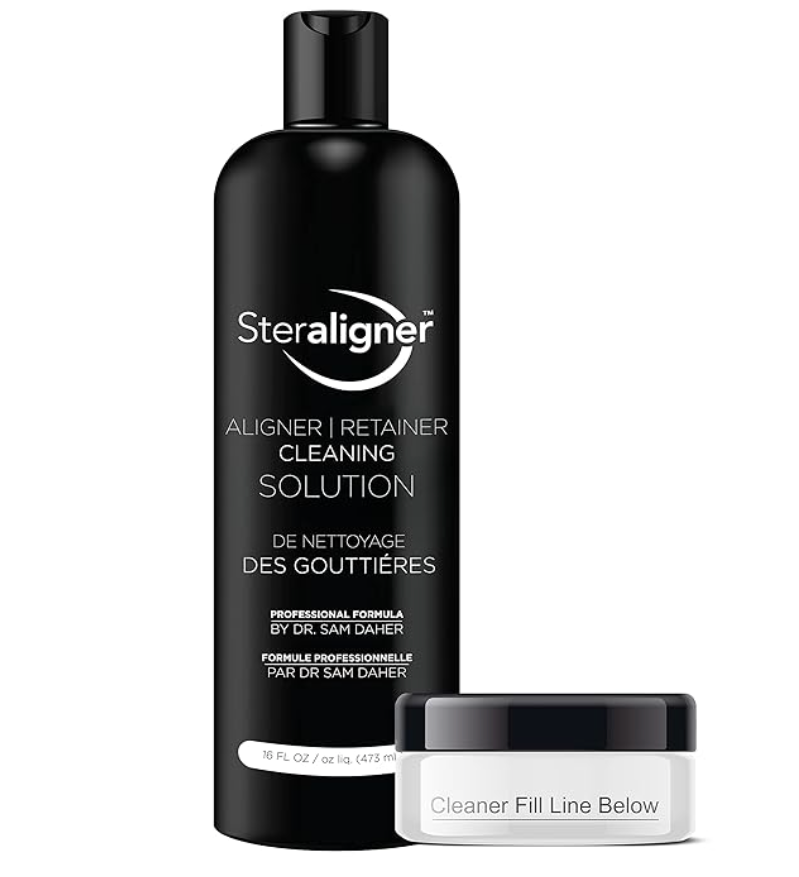 Steraligner® Aligner Tray Cleaning Solution | 16oz Bottle with Cleaning Tray