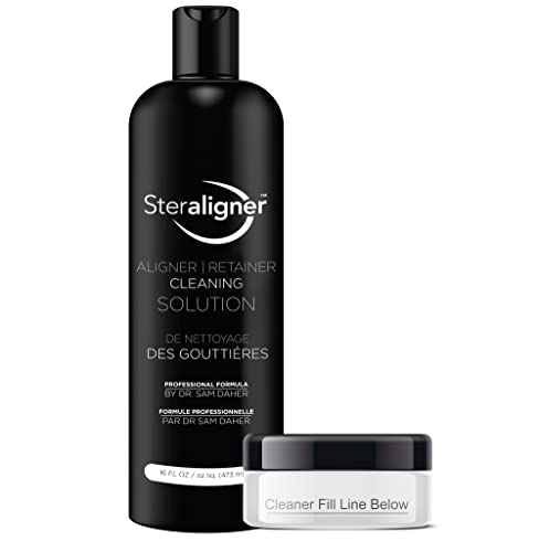 Steraligner® Aligner Tray Cleaning Solution | 16oz Bottle with Cleaning Tray